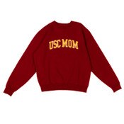 USC Trojans Heritage Cardinal Arch Mom Tackle Twill Crew Sweatshirt
